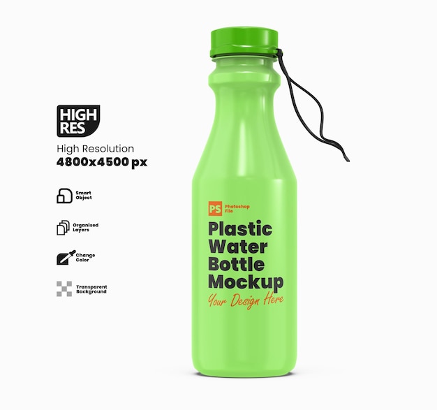 Premium PSD | Plastic water bottle mockup