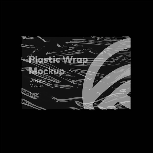 Download Plastic wrap poster mockup | Premium PSD File