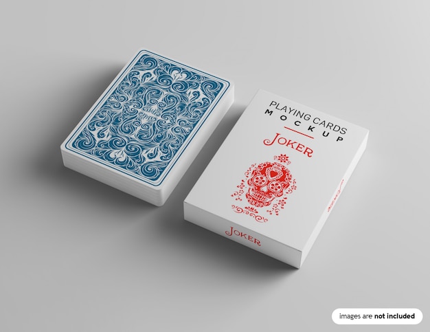 Download Premium PSD | Playing card mockup