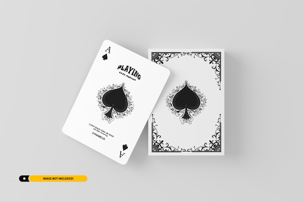 Download Premium PSD | Playing card mockup