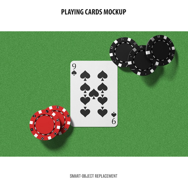 Free PSD | Playing cards mockup