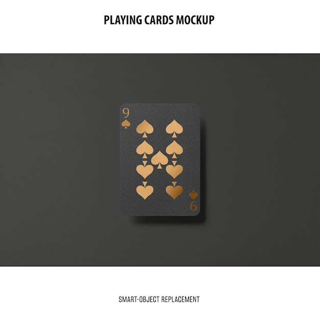 Download Playing cards with golden foil mockup PSD file | Free Download