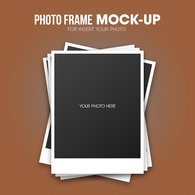 Download Polaroid photo frame mockup template PSD file | Premium Download