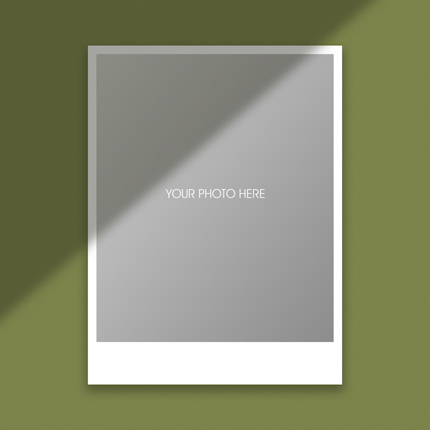 Download Polaroid photo frame mockup template PSD file | Premium Download