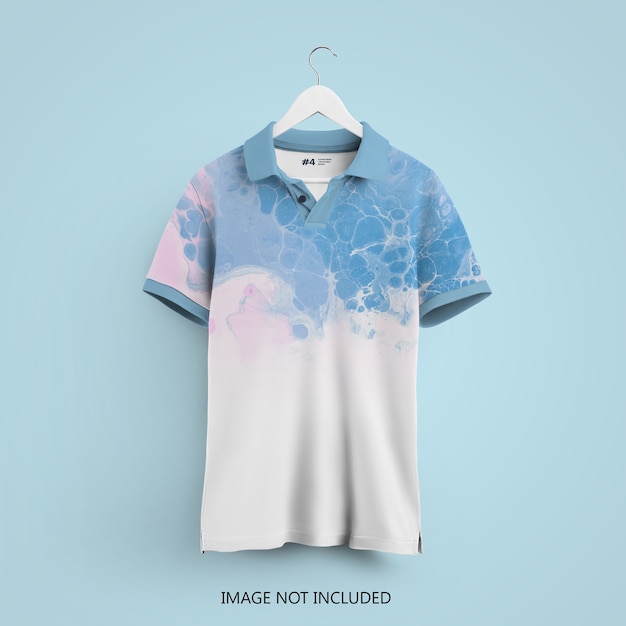 Download Premium PSD | Polo t-shirt mockup on a hanger isolated