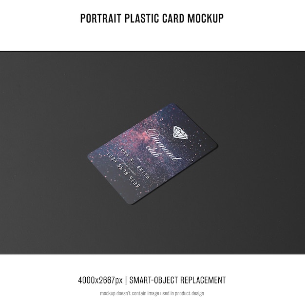 Download Portrait plastic card mockup | Free PSD File