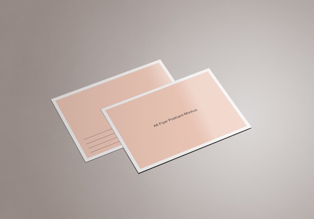 Premium PSD | Postcard mockup template