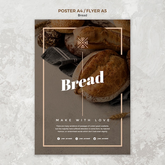 Free PSD | Poster Design For Bread Business