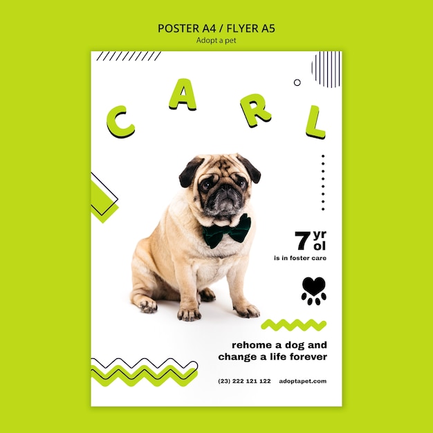 free-psd-poster-with-pet-adoption-template