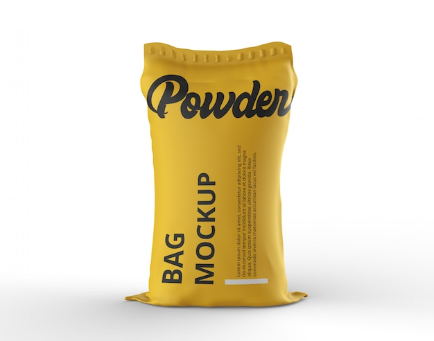 Download Premium PSD | Powder bag mockup