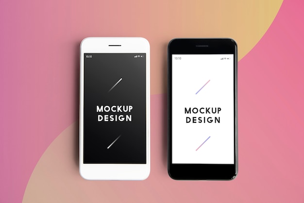 Download Premium mobile phone screen mockup template | Free PSD File PSD Mockup Templates