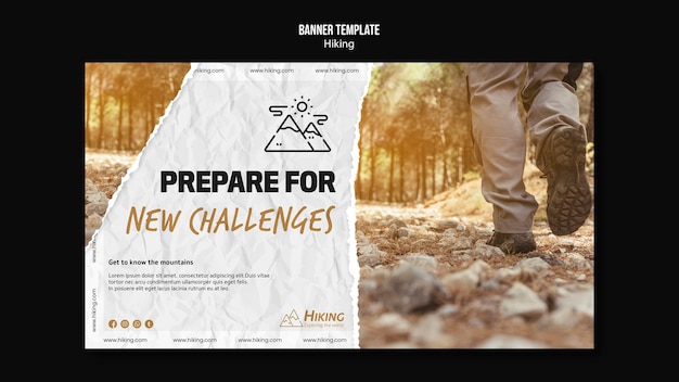 Prepare for new challenges banner template | Free PSD File