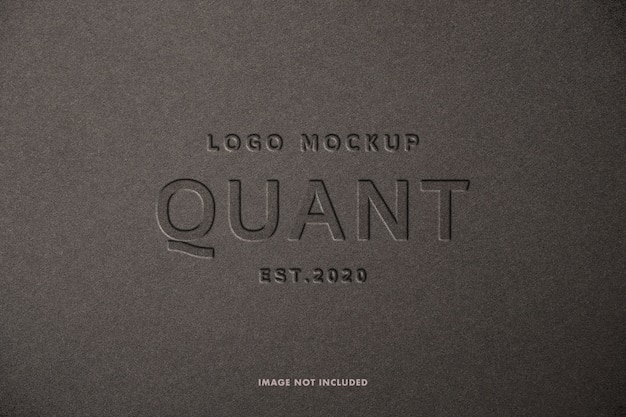 Download Pressed logo mockup | Premium PSD File