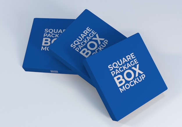 Download Product square packaging box mockup | Premium PSD File