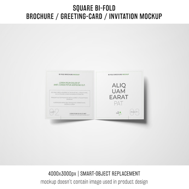 Download Free PSD | Professional square bi-fold brochure or ...