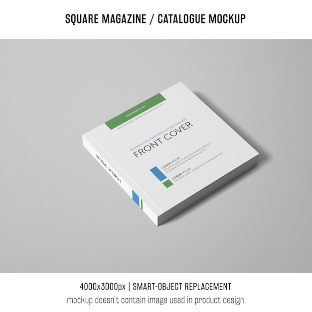 Download Professional square magazine or catalogue mockup | Free ...