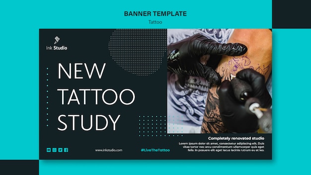 Free Psd Professional Tattoo Studio Banner Template