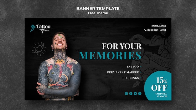 Free Psd Professional Tattoo Studio Banner Template