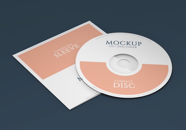 Promotional Material Cd Package Mockup 