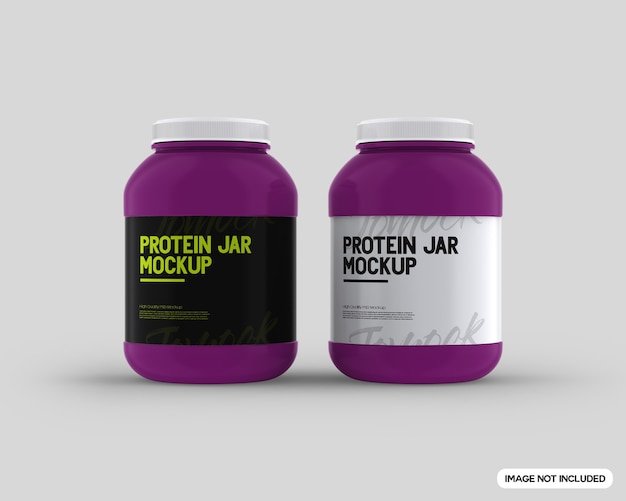 Download Free PSD | Protein jar mockup