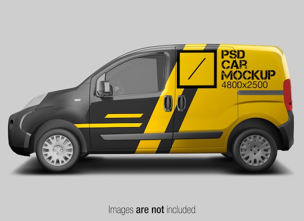 Download Premium PSD | Psd car mockup side view