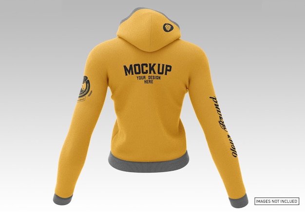 Download Premium PSD | Pullover hoodie - back view