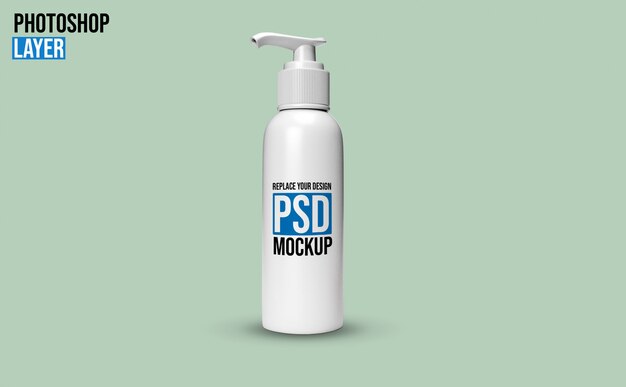 Download Pump gel bottle mockup design | Premium PSD File