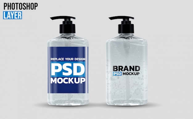 Download Pump gel bottle mockup design | Premium PSD File