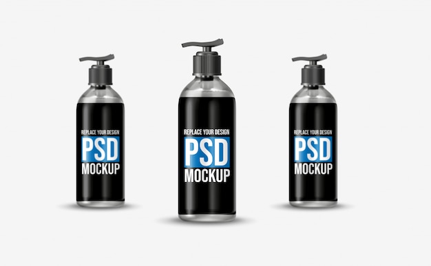 Download Premium Psd Pump Gel Bottle Mockup Design