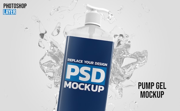 Download Pump gel bottle mockup | Premium PSD File