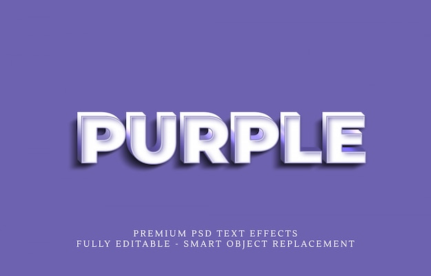 photoshop text style purple