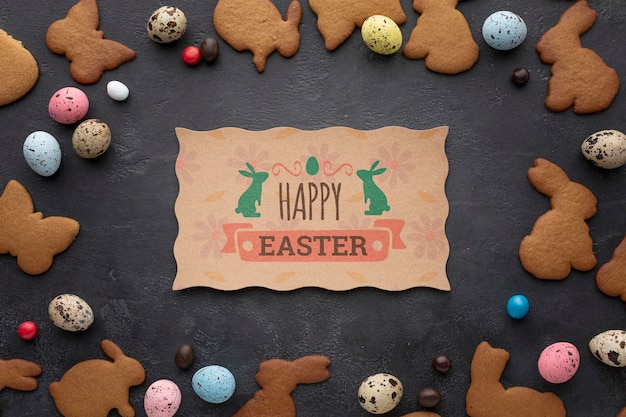 Download Rabbit cookies shape mock-up | Free PSD File