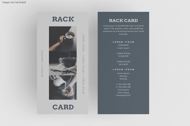 Download Premium Psd Rack Card Mockup Design In 3d Rendering