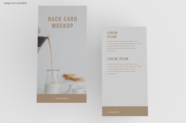 Download Premium Psd Rack Card Mockup Design In 3d Rendering