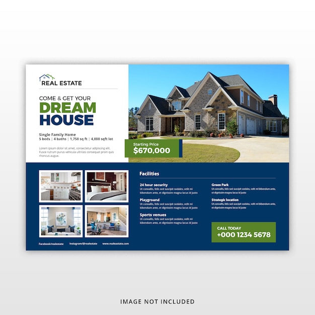 Real Estate Flyer Template Psd