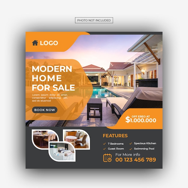 Premium PSD | Real estate house property instagram post or square web ...