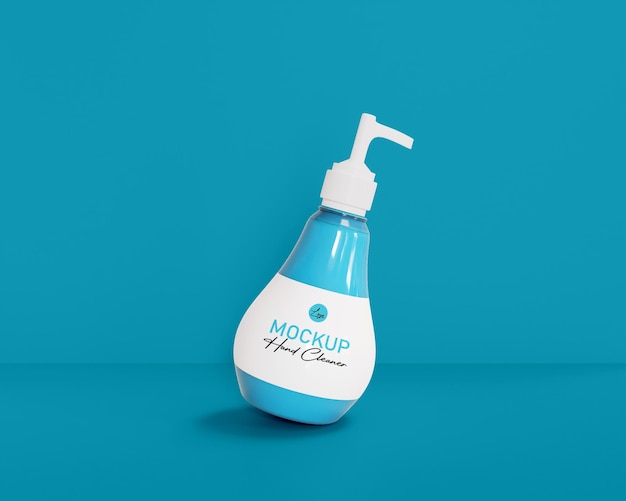 Premium PSD | Realistic 3d handwash spray mockup