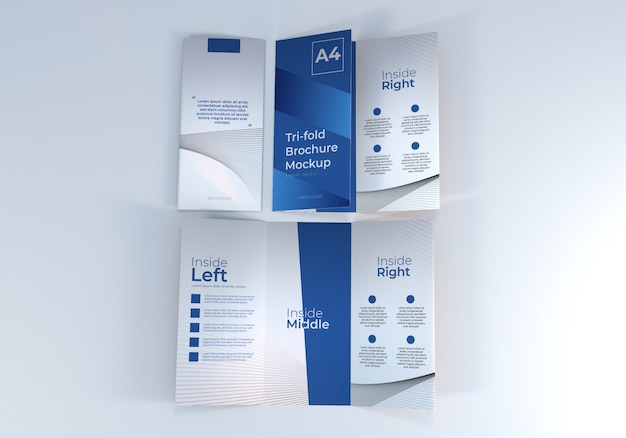 Download A4 Trifold Mockup Free Psd / Free A4 Brochure Mockup Psd ...