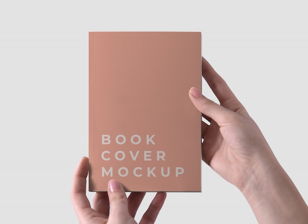 Realistic book cover mockup | Premium PSD File