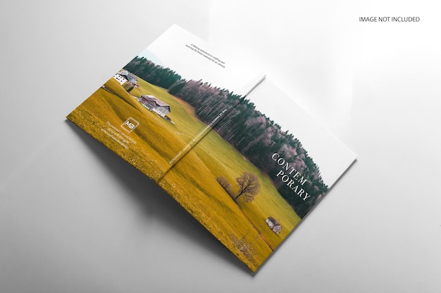 Download Premium PSD | Realistic book front, back and spine views ...