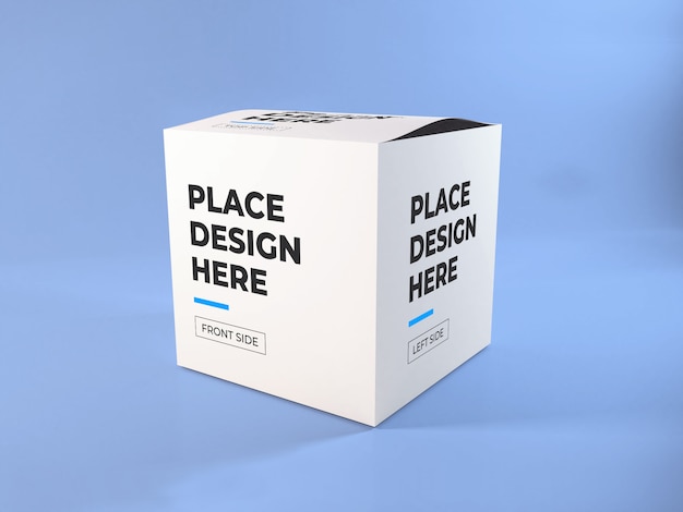 Download Premium PSD | Realistic box packaging mockup