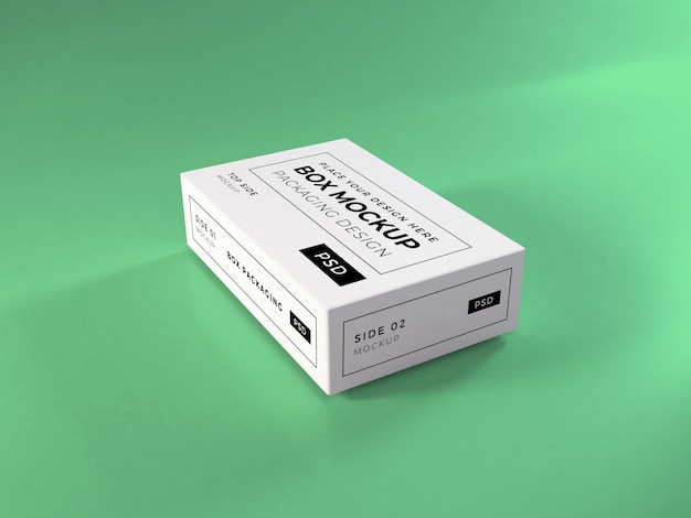 Download Realistic box packaging mockup | Premium PSD File