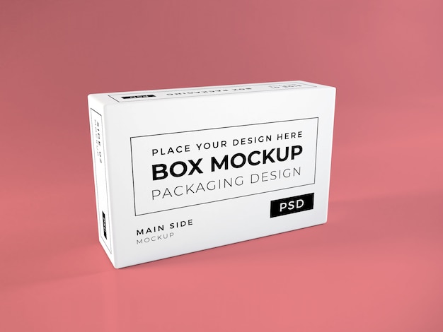 Download Premium PSD | Realistic box packaging mockup