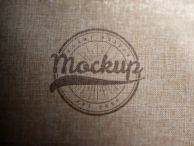 Download Free Realistic Burlap Texture Logo Mockup Premium Psd File Use our free logo maker to create a logo and build your brand. Put your logo on business cards, promotional products, or your website for brand visibility.