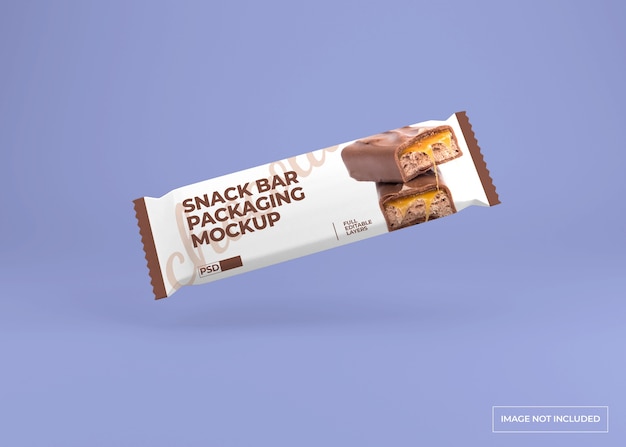 Download Premium Psd Realistic Chocolate Snack Bar Packaging Mockup