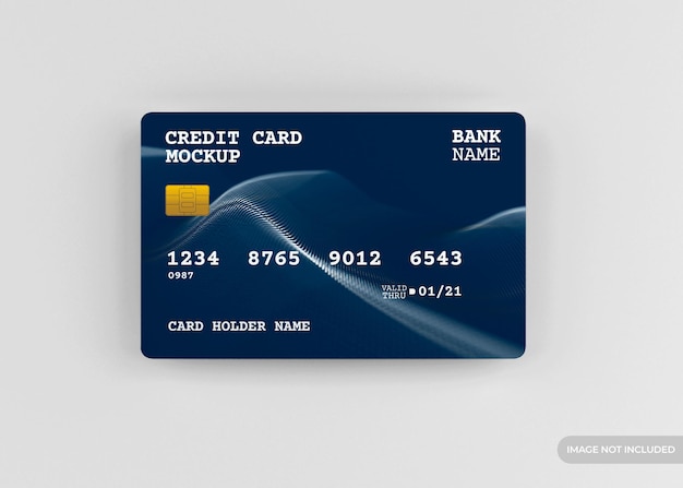 Premium PSD | Realistic credit card mockup design isolated