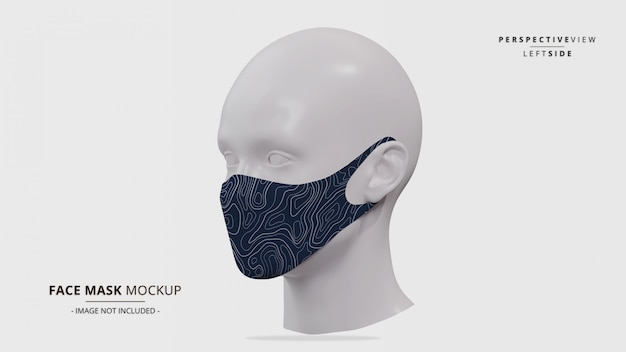 Download Premium PSD | Realistic earloop face mask mockup ...