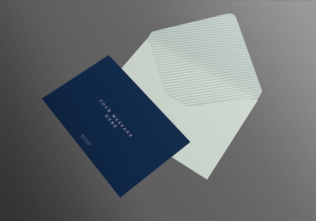 Download Realistic envelope mockup design template | Premium PSD File