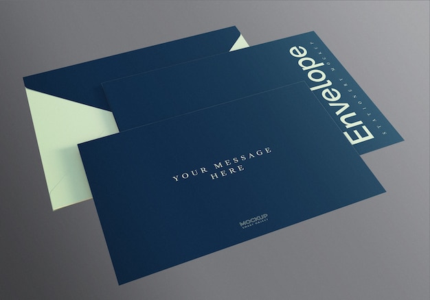 Download Realistic envelope mockup template | Premium PSD File