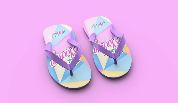 Download Realistic flip flops mockup | Premium PSD File